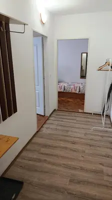 an empty room with a room with a bed in it at Apartment Dream in Prague
