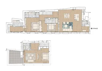 a floor plan of a house at U Pujcovny Apartment Old Town Prague in Prague
