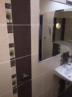 a bathroom with a sink and a mirror at Hotel ELMA in Srbsko