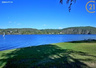 a view of a large body of water at Apartmán Slapy, slapská přehrada - Nová Živohošť in Křečovice