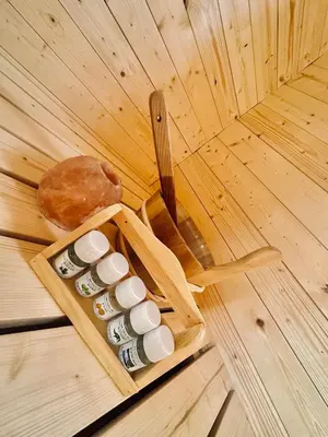 a table with a packet of pills and a bread at Penzion Arendel in Líšnice