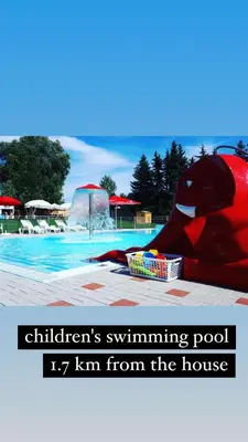 a childrens swimming pool km from the house at Byt apartman 73m2 Klid příroda Parking FREE in Prague