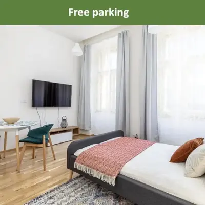 Bright aparment close to Wenceslas square with parking