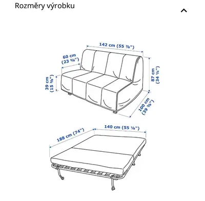 a drawing of a bed with dimensions at Apartmán l Praha centrum in Prague