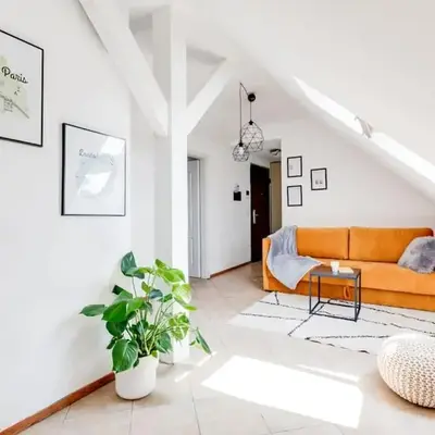 Cozy & Quiet Center Attic with Castle view - vtuB
