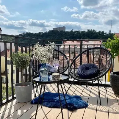 Romantic Terrace Studio in Karlín
