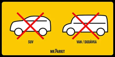 two white vans and a sign that saysivan park and way downhill at Charming Apartment by Wenceslas square and National Museum with AC in Prague