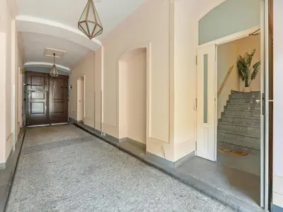 an empty hallway with stairs and a door at Apartment O21 by Interhome in Prague
