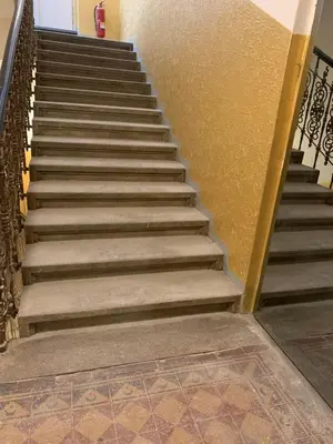 a set of stairs in a building at T1-Wenceslas square in Prague