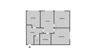 a floor plan of a house at Blueground Holešovice family-friendly nr park PRG-3 in Prague
