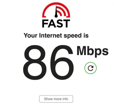 a sign that reads fast your internet speed is at Mezzanine Beds, 10min to Centre with Offsite Parking in Prague