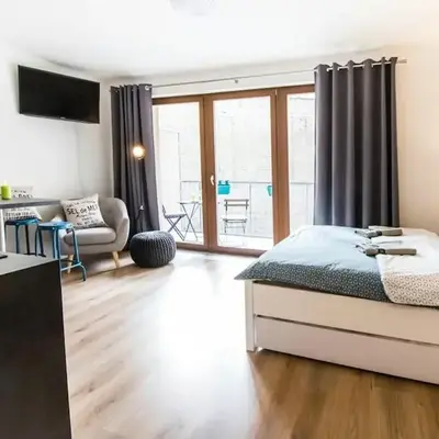 Stylish Studio with Balcony