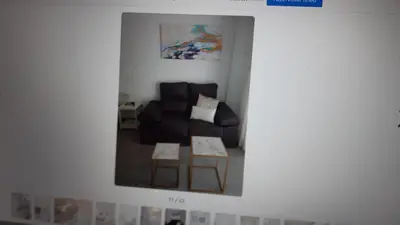 a rendering of a living room with a couch at Apartment near the beach,Marbella in Mladá Boleslav