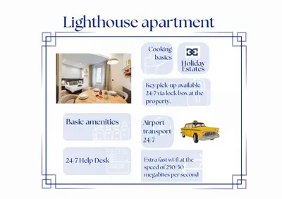 a diagram of a light house apartment with a yellow car at Lighthouse Apartment in Prague