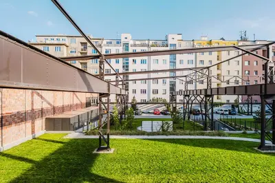 a view of a city from the roof of a building at Blueground Prague 7 furnished close to offices PRG-22 in Prague