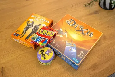 two boxes of snacks sitting on a table at Spacious 3BR - 2 Parking Spots, Full Kitchen, by Gravity Prague in Prague