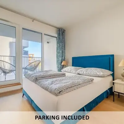 Chic Prague Living at Vista Serenity Apartment with Balcony