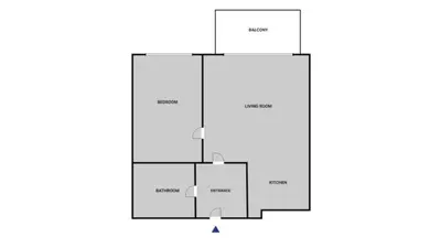 a floor plan of a house at Blueground Chodov New build free parking PRG-41 in Prague