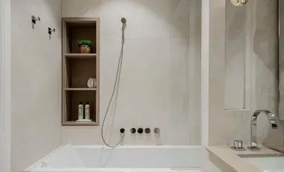 a shower in a bathroom with a bath tub at OLD TOWN LUXURY 3bd APARTMENT in Prague