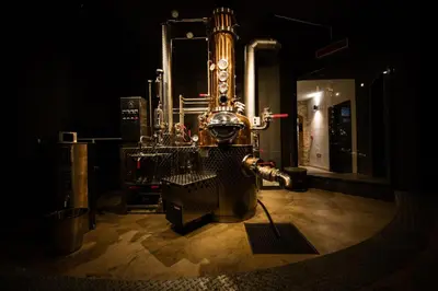 a machine sitting on the floor in a room at Apartmány Vinice Salabka in Prague
