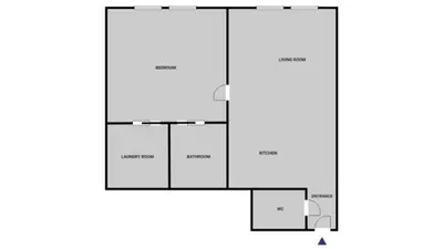 a floor plan of a house at Blueground Prague 2 renovated Riegrovy sady PRG-30 in Prague