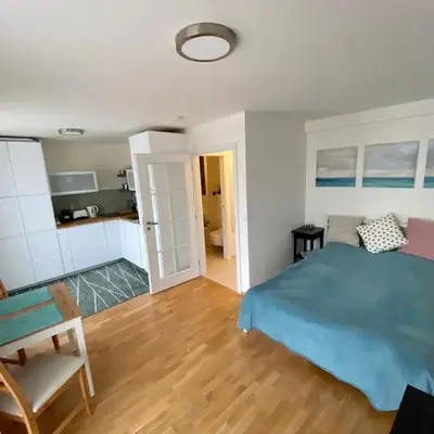 Apartment with a terrace and AC in the city center