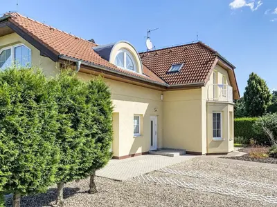 a house with a tile roof at Villa Garden & Terrace Villa by Interhome in Prague