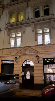 a building with the front door of a synagogue at Premium Apt - Center of Prague in Prague