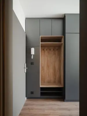 a microwave on top of a counter in a kitchen at Avenue Apartments in Prague