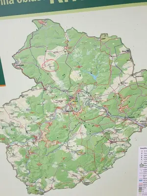 a large map ofitzerland with many roads and highways at U Dobroty in Nový Dŭm