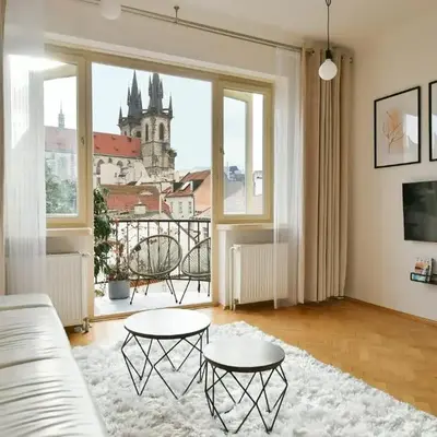 Old Town Astronomical Clock Cathedral View Balcony