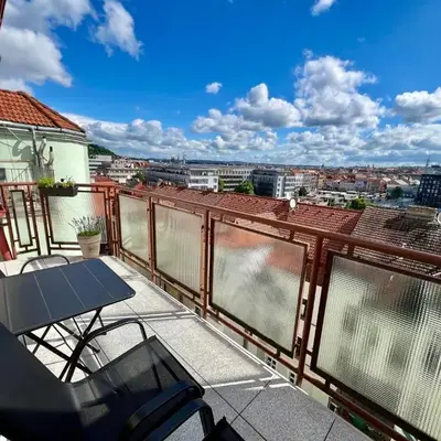 Rooftop Prague view apartment