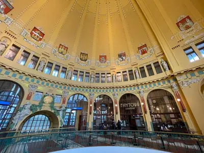 a view of a building with a domed ceiling at Vintage & Modern - best of both worlds in the heart of Prague in Prague