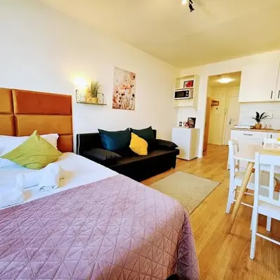 TERRACE-VIEW PRAGUE STUDIOS for Business & Leisure