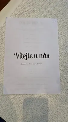 a piece of paper with the words vietrice nocas at Garden house on the Vltava riverbank 15 min to Prague in Kralupy nad Vltavou