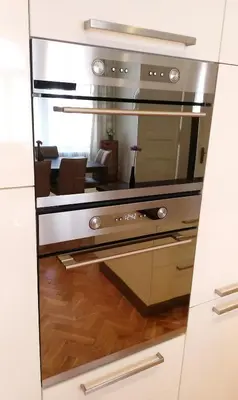 a kitchen with a large stove top oven at Veleslavinova - Old Town Apartment in Prague