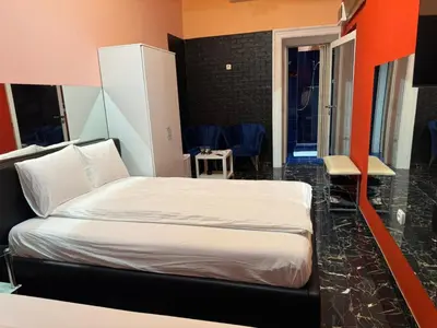 a bedroom with a bed in a room at VIP 1-Wenceslas square in Prague
