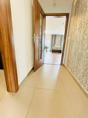 an empty hallway with a door and a room at Villa many separate rooms with Free Parking Praha 4 libuš in Prague