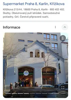 a post with a picture of a building at Bijou house in a private garden! in Prague