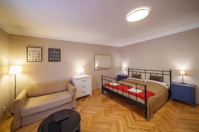 a floor plan of a house at Old Town - Templova Apartments in Prague