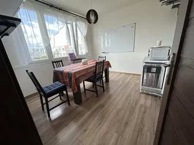 a bathroom with a toilet and a bath tub at Jungle style 2 lockable bedrooms, 10 mins to center, top floor balcony with Prague view, king-size bed, high speed Internet, coffee in Prague