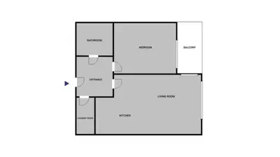 a floor plan of a house at Blueground Prague 9 balcony free parking PRG-46 in Prague