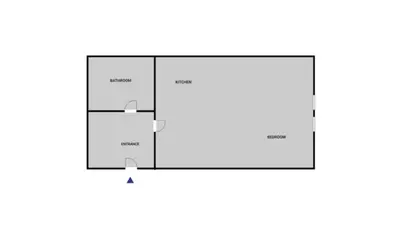 a schematic diagram of the experimental facility at Blueground Letná furnished studio foodie area PRG-49 in Prague