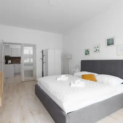 Apartment with 2 bedrooms with kitchen near metro