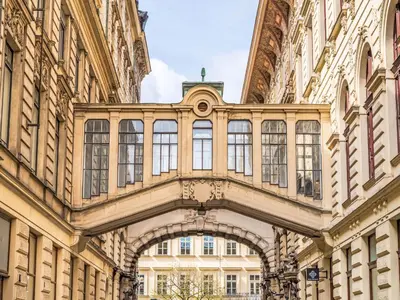 an old building with an archway in a building at Apartment Nekazanka by Interhome in Prague