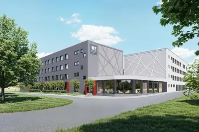 an architectural rendering of a building at WE Hotel EXPO Prague in Prague