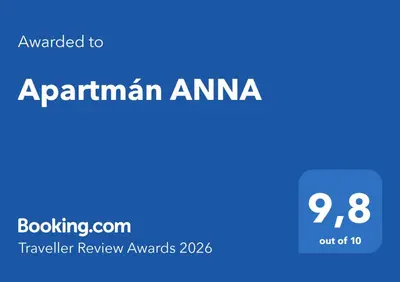 a blue rectangle with the words armenian america at Apartmán ANNA