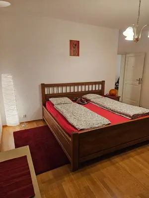 a bedroom with two beds in a room at 2 min Center Just In, Old Town Walk private room C in Prague