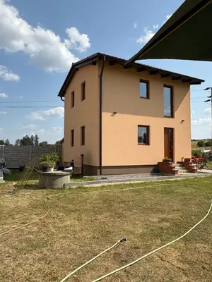 a house with a yard in front of it at Countryside Apartments 252 in Poříčí nad Sázavou