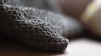 a close up of the end of a crocheted object at City Center Deer Suite in Prague